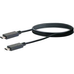 Schwarzes Schwaiger USB 3.1 C-Stecker Anschlusskabel für Computer & Multimedia.