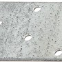 Flachverbinder 60x40 mm, Stahl, sendzimirverzinkt, mit 6 Löchern für Schrauben.