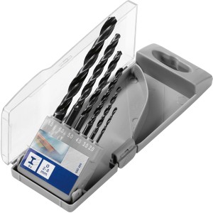 LUX Metallbohrer-Set Comfort, 6-teilig im Kasten. Stahlbohrer für Buntmetalle.