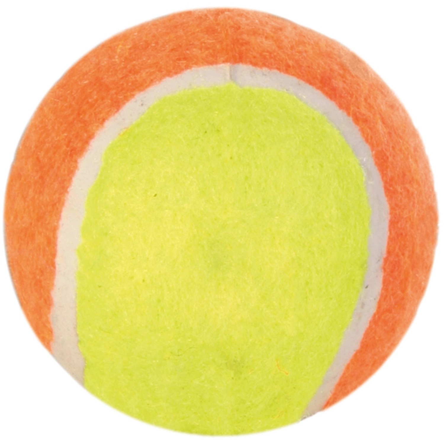 Trixie Tennisball, Ø 6 cm, Apportierspielzeug für Hunde, orange/gelb.