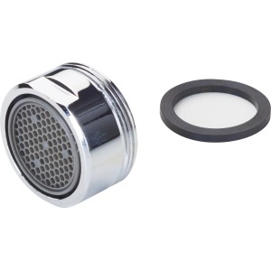 Mischdüse M24 für baliv Küchenarmatur KI-1260, verchromtes Messing mit Dichtung.