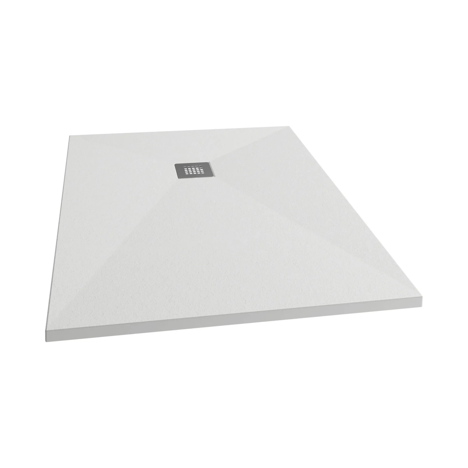 Rechteckige, extraflache Schulte Duschwanne ExpressPlus, 140x100 cm, Mineralguss, weiß.