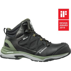 Albatros Sicherheitsstiefel Ultratrail CTX Mid S3, schwarz-oliv, Größe 39. Arbeitsschuhe mit Fiberglaskappe und Durchtrittschutz.