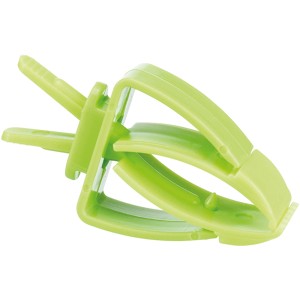 Trixie Universal-Halter, 2 Stück, für Kleintier- und Vogelkäfige, aus grünem Kunststoff.
