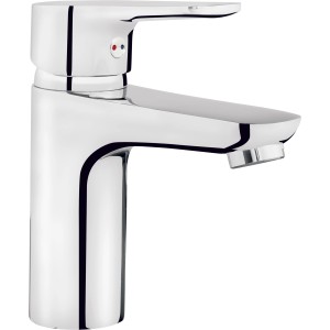 Chromfarbene baliv Waschtischarmatur WT-110, Einhebelmischer für Waschbecken.