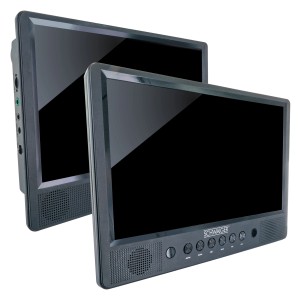 Schwaiger Monitor-Set mit zwei tragbaren Bildschirmen für das Auto.