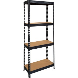 OBI Metall-Schwerlast-Steckregal Expert S mit 4 MDF-Böden, 180x75x35 cm, für Werkstatt und Keller.