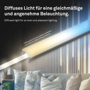 Briloner LED Band Pimp your Panel Starter-Set Dimmbar CCT 2,6 m