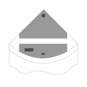 Juwel Klappensatz für Trigon 190 Aquariumabdeckung, Detailansicht.