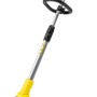 Kärcher Akku-Rasentrimmer LTR 18-30 Battery, gelb, mit Teleskopstiel und Trimmerkopf.