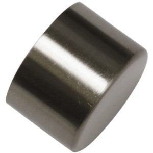 Gardinia Endkappe Windsor, Edelstahl-Optik, für 25 mm Stangen.