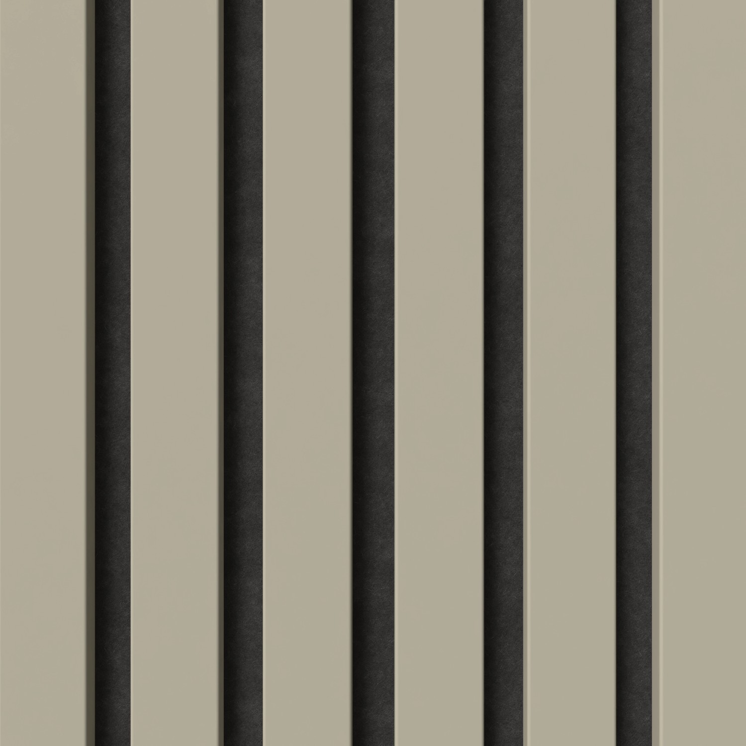 Akustikpaneel Sandgrau/Schwarz, foliert, 32x240cm, 2 Stk., zur Wand- und Deckenverkleidung.