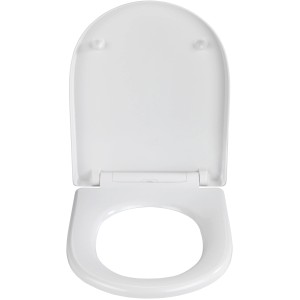 Wenko WC-Sitz Exclusive Nr. 10, Duroplast, mit Absenkautomatik, geöffnet.