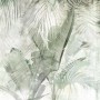 Komar Fototapete Botanical Boho mit tropischen Blättern in Grün und Weiß, 400x250 cm.