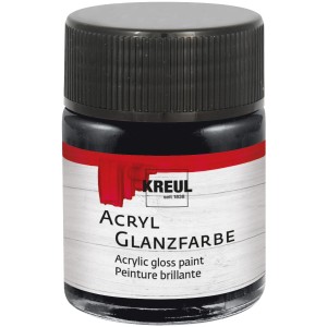 Kreul Acryl Farbe Glänzend Schwarz 50 ml