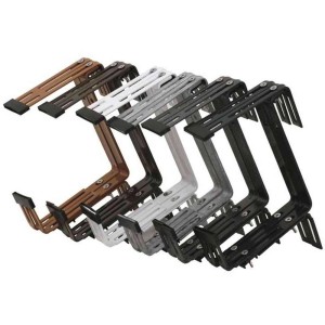 Siena Garden Blumenkastenhalter Gigant in verschiedenen Farben, 2er-Pack.