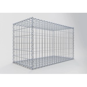 Gabiona Gabionenkorb, 60x100x50 cm, Maschenweite 5x10 cm, Drahtkorb für Einfassungen und Mauersysteme.