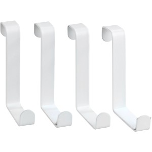 Wenko Türgarderobenhaken Weiß-matt 4er-Set