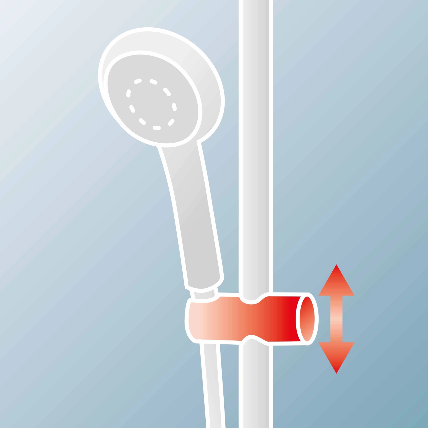 Symbolbild: Höhenverstellbares Schulte Duschsystem DuschMaster Rain Classic in Kupferoptik.
