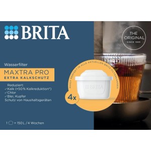 Brita Wasserfilter-Kartusche Maxtra Pro Extra Kalkschutz 4er Pack