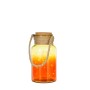 Dekorative LED-Flasche von Mica Decorations, bunt sortiert, 27 cm hoch, mit Kordel und Korken.