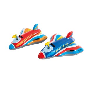 Intex Flugzeug Aufblasbar mit Wasserpistole Jet Fighter Ride-On Farbauswahl