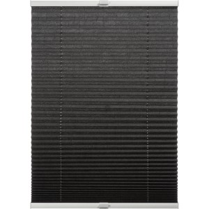 Anthrazitfarbenes Schöner Wohnen Plissee Milla, 60x130 cm, für Fensterdekoration und Sichtschutz.