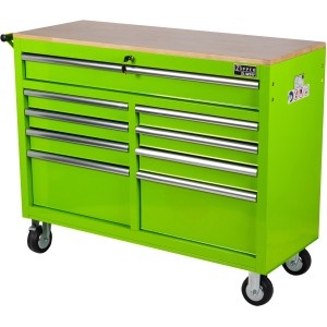 Zipper Werkstattwagen ZI-WS9F Grün mit 9 Schubladen