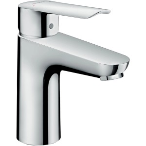 Hansgrohe Logis E Waschtischarmatur 100 mm, Chrom, mit Zugstangen-Ablauf
