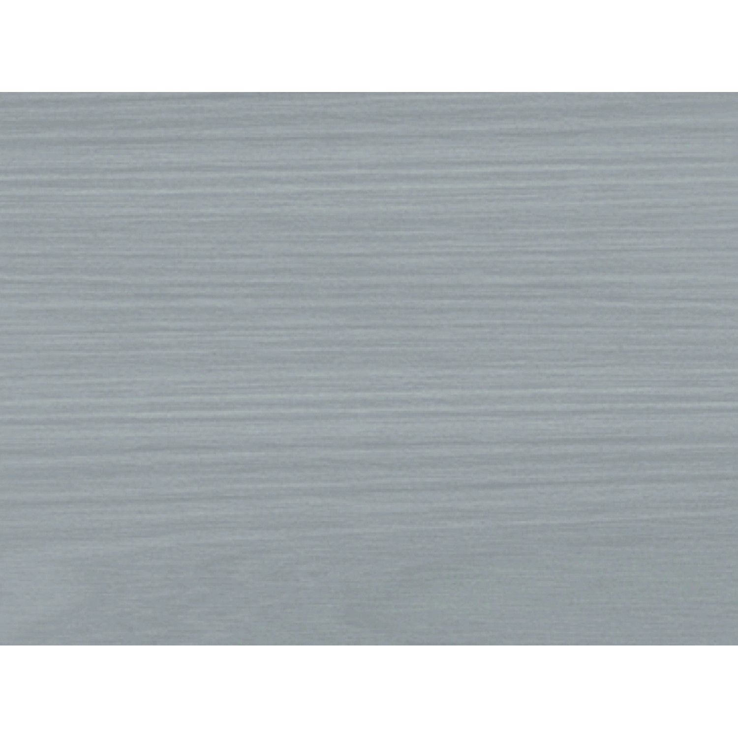 Holzoberfläche, behandelt mit Bondex Holzlasur für Außen, Farbton Hellgrau, seidenglänzend.