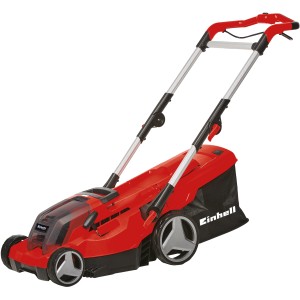 Einhell Akku-Rasenmäher GE-CM 36/37 Li Solo mit 45l Fangkorb, rot/schwarz.