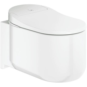 Weißes Grohe Sensia Arena Dusch-WC, wandhängend. Modernes Design für das Badezimmer.