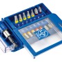 LUX Bit-Set, 15-teilig in blauer Aufbewahrungsbox mit verschiedenen Schrauber-Bits.