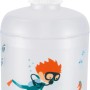 Mehrfarbiger Spirella Seifenspender Diver für Kinder mit Taucher-Motiv.