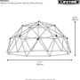 Lifetime Klettergerüst Geodome, 335 cm, für Spielplätze im Garten. Fördert die Motorik von Kindern.