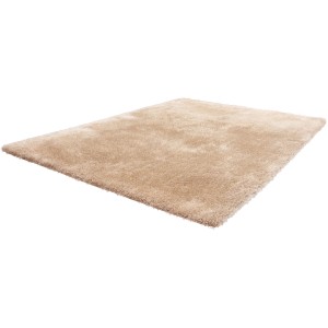 Beiger Kayoom Hochflorteppich Royal 210, 80x150 cm. Weicher, handgemachter Teppich für Wohnräume.
