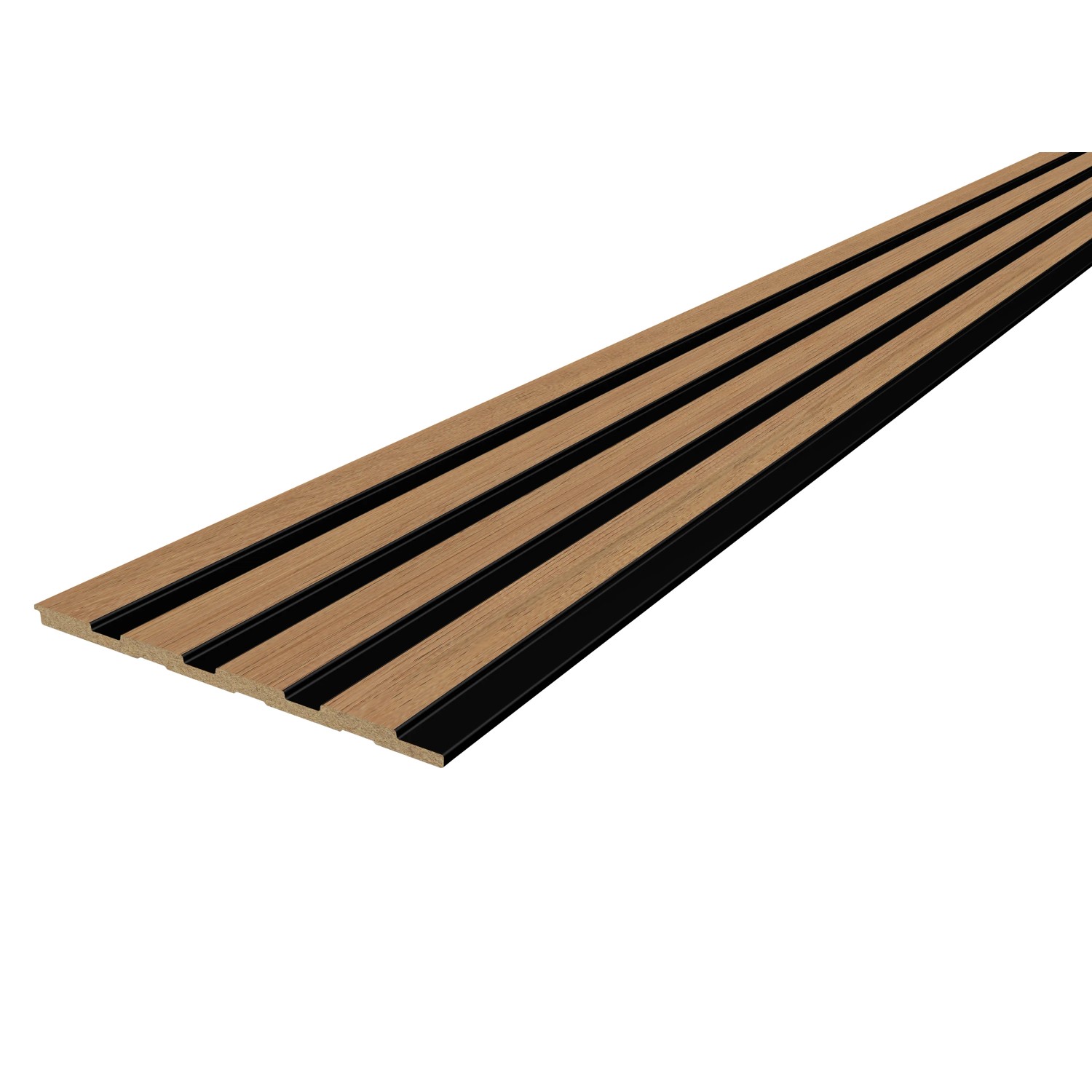 FN Acustico Wandpaneel Eiche, 5er Set, Lamellen-Optik für moderne Wandverkleidung.