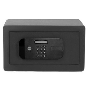 Schwarzer Yale Tresor High Security Safe 9,6 l mit Zahlencode für hohe Sicherheit.