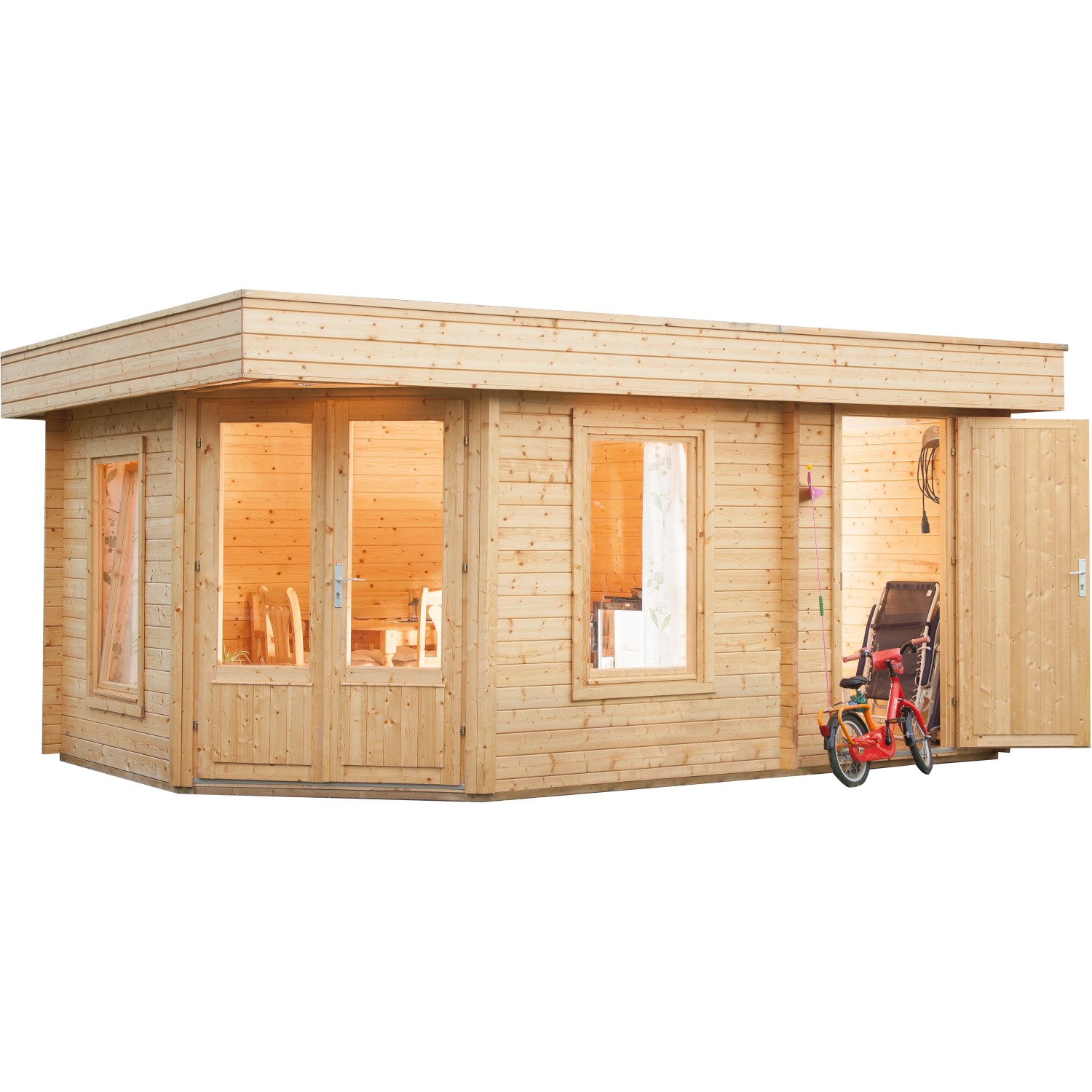 Wolff FinnhausHolz-Gartenhaus Maja 40-B/2 B X T: 453 Cm X 299 Cm Kaufen ...