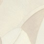 Vlies Tapete mit elegantem Palmenblätter-Muster in Creme-Weiß, strukturierter Oberfläche und dezentem Metallic-3D-Effekt.
