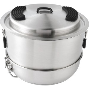 23-teiliges Camping Kochgeschirr-Set aus Aluminium, ideal für Outdoor-Abenteuer.