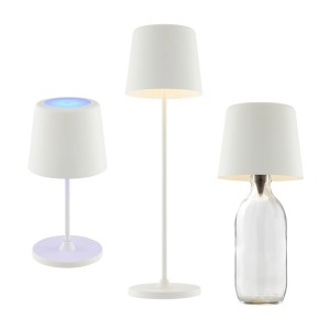 Brilliant LED-Tischleuchte Kaami 3-in-1 Weiß