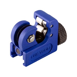 LUX Mini-Rohrabschneider Comfort, 3-16 mm, blau, für Kupfer-, Messing- und Aluminiumrohre.