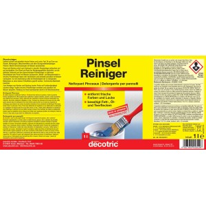 Decotric Pinselreiniger 1 l: Reiniger für Pinsel, entfernt Farbe, Lack, Öl und Teer.
