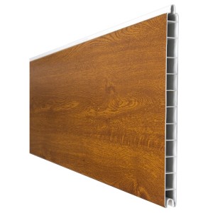 GroJa Basicline Einzelprofil, 180 cm, Golden Oak, für Sichtschutzzaun.