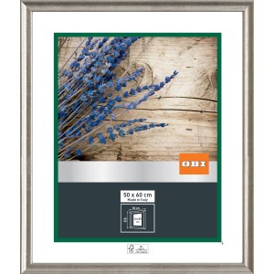 OBI Holz-Wechselrahmen Silber, 50x60 cm, FSC®-zertifiziert. Bilderrahmen für Fotos und Drucke.