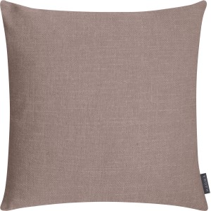 Quadratisches Magma Kissen Riva in Taupe, 50x50 cm, aus Baumwollmischgewebe.