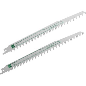 2 LUX Säbelsägeblätter Comfort für Grünholz, grobe Zahnung.