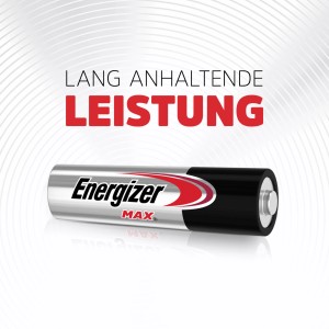 Energizer Max Mignon AA Batterie, Alkali-Mangan, langlebig und zuverlässig.