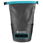 Gardena Liano™ Xtreme Aufbewahrungstasche für Gartenschlauch-Set, grau mit blauem Rand.